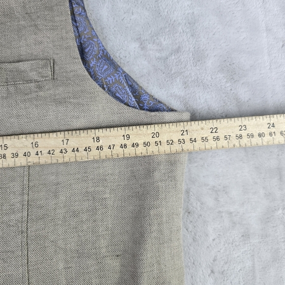 Joseph Abboud Beige Classic Linen Vest  Sz Lg - Picture 8 of 9